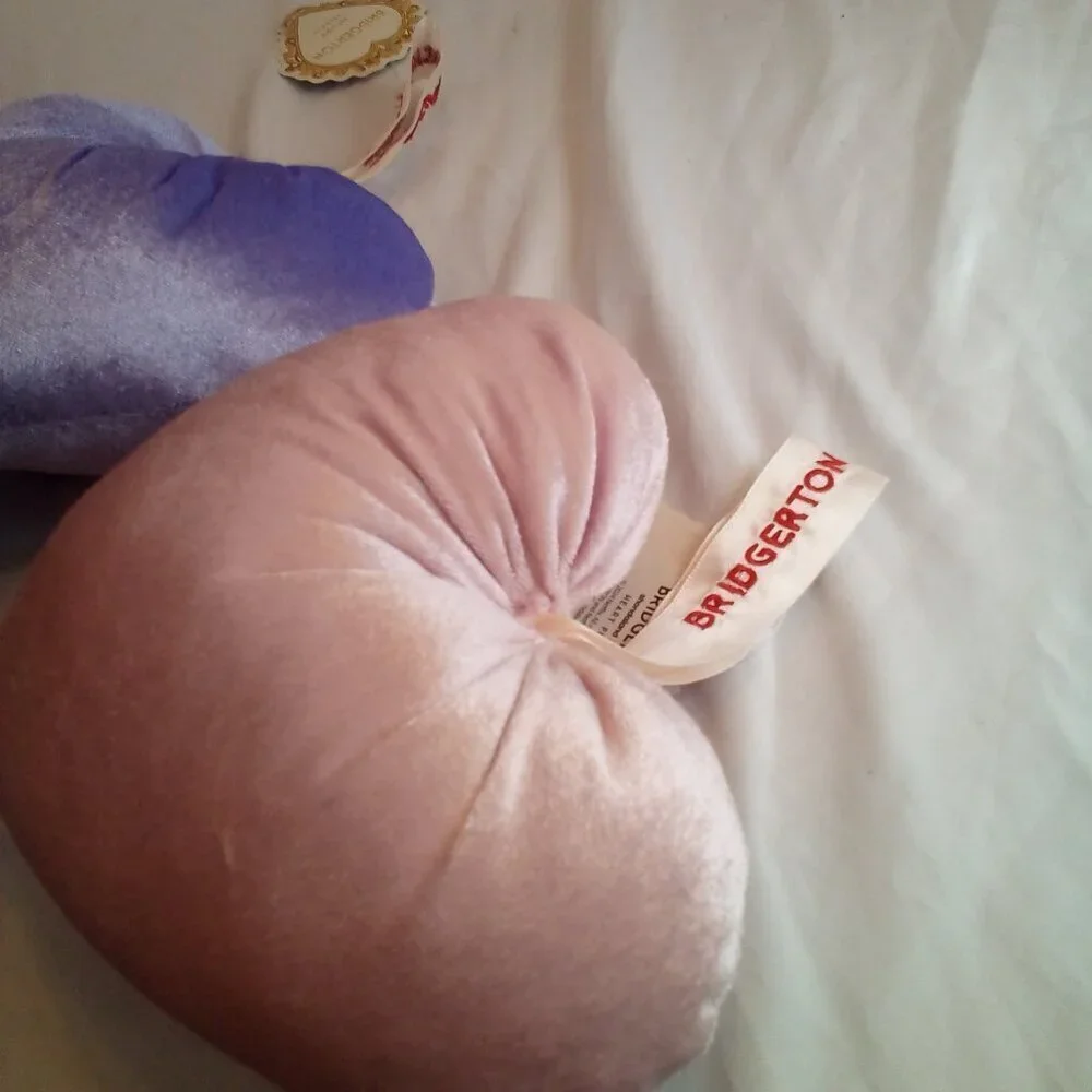 Netflix Bridgerton Shimmer Mini Pillow Purple Pink 7